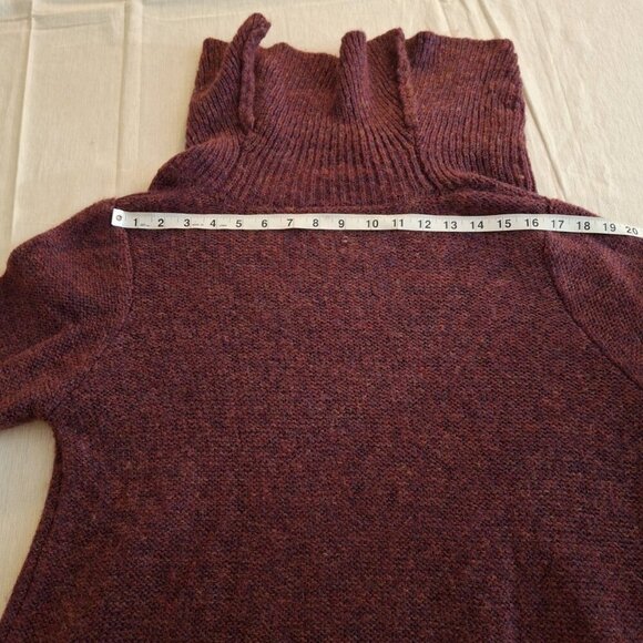 Modcloth Tunic Sweater Sz 1X Cowl Neck Metallic Wool Blend Christmas Holiday - Picture 16 of 16